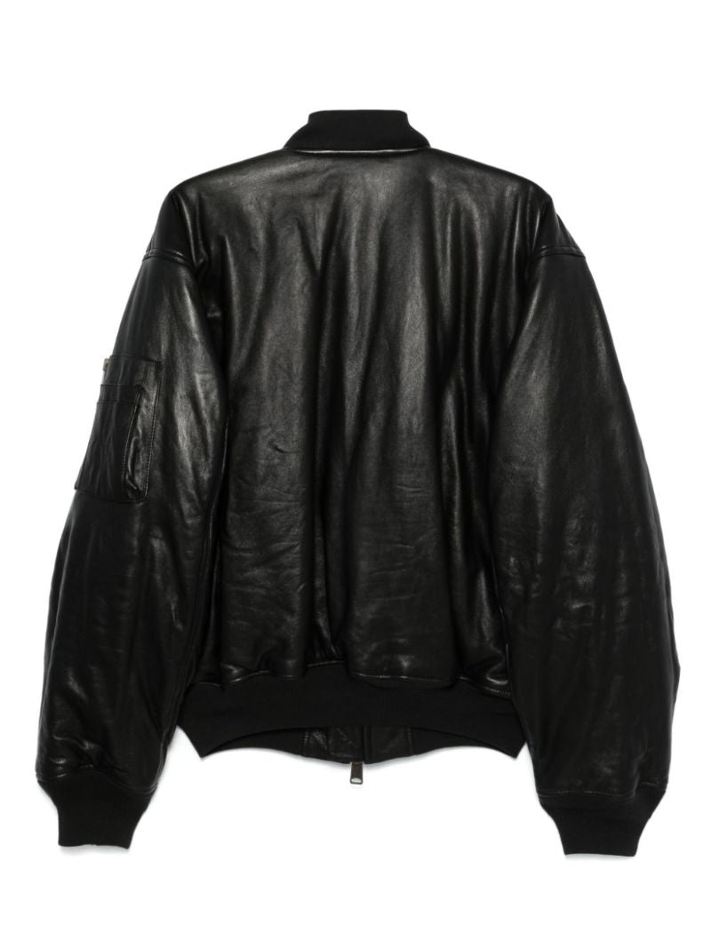 Leather Bomber Jacket