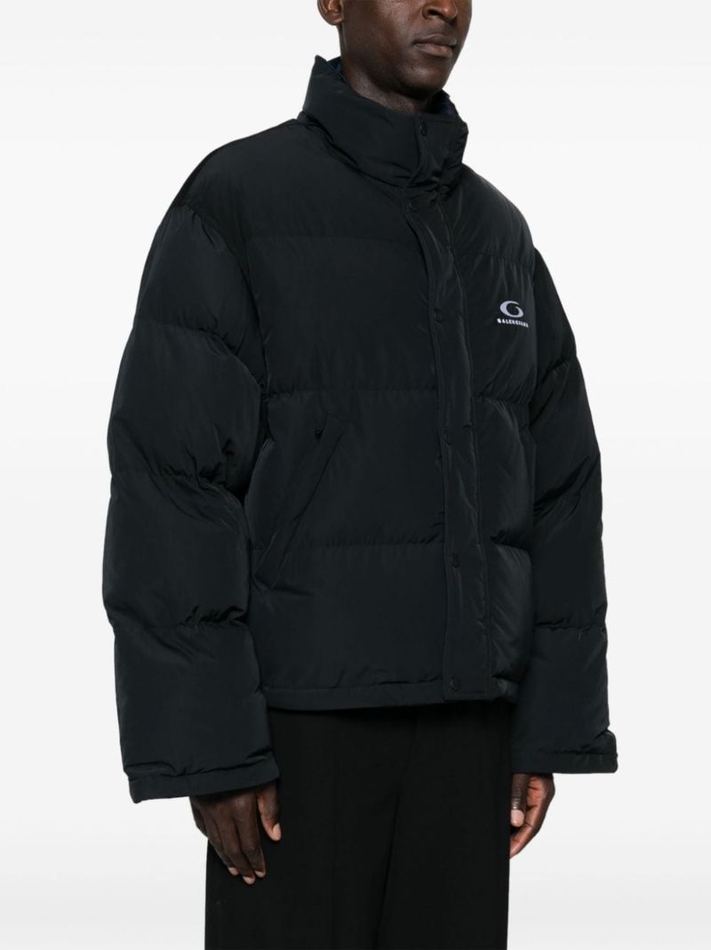 Logo-embroidered Reversible Puffer Jacket