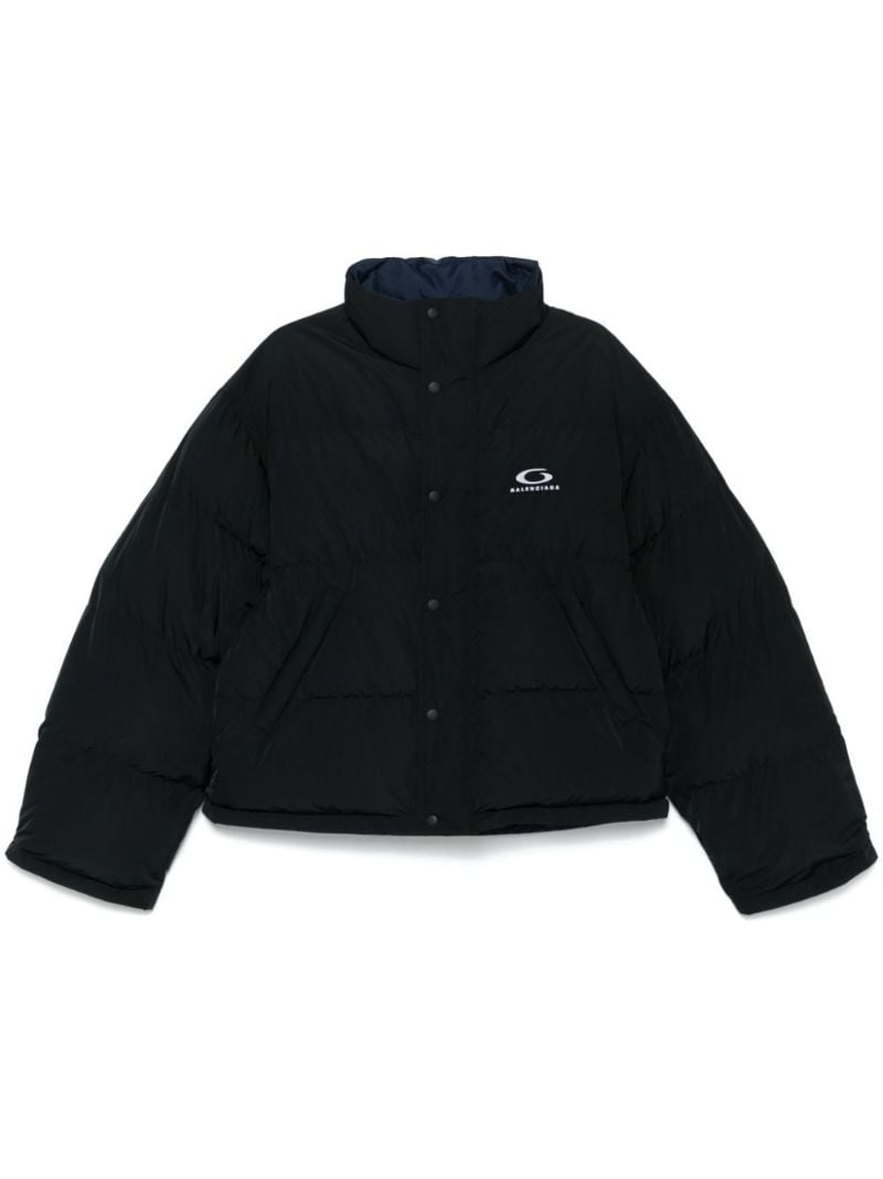 Logo-embroidered Reversible Puffer Jacket