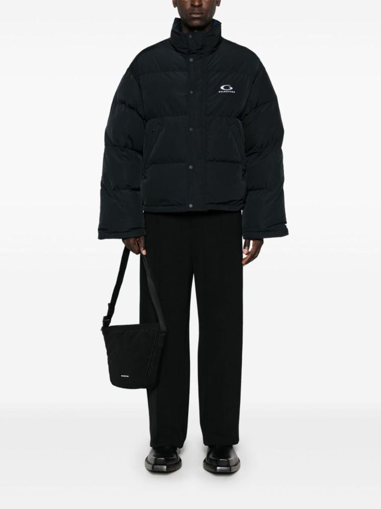 Logo-embroidered Reversible Puffer Jacket