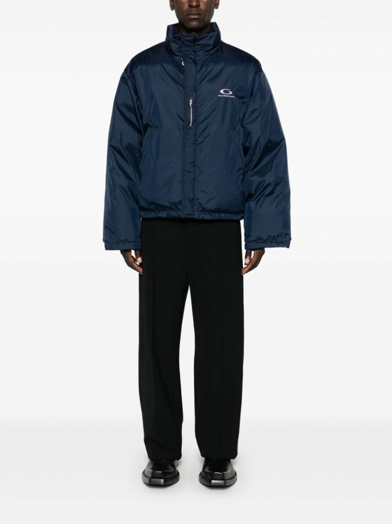Logo-embroidered Reversible Puffer Jacket