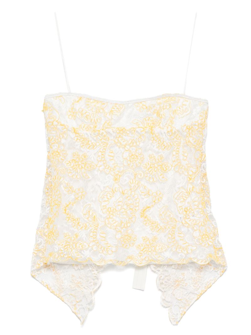 Yellow Lace Camisole