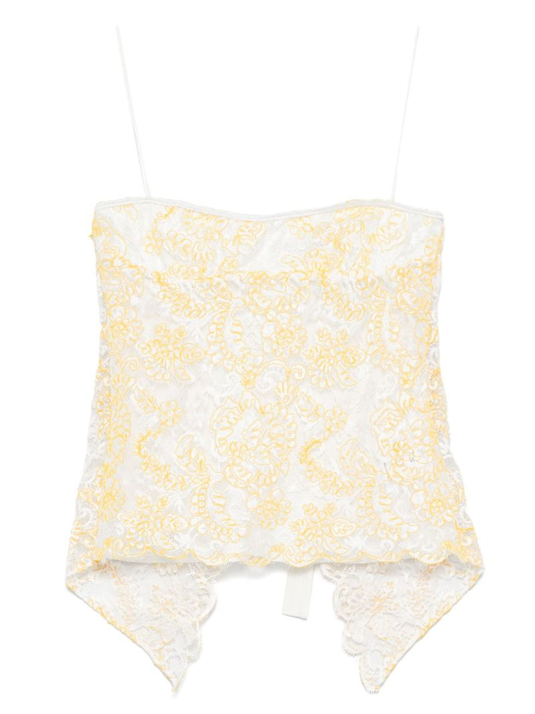 Yellow Lace Camisole