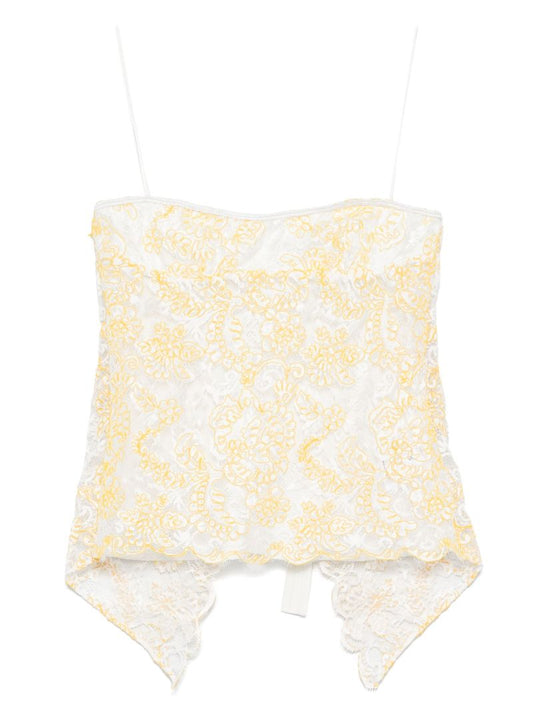 Yellow Lace Camisole