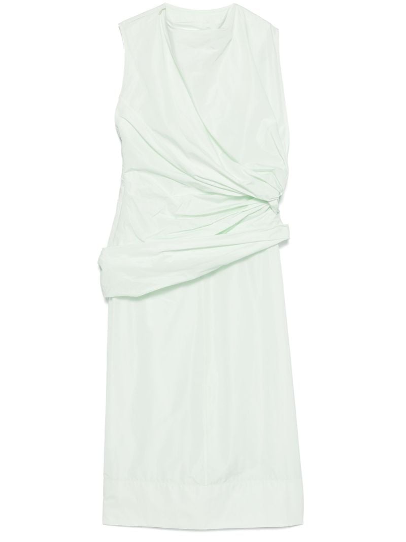 White Gathered Dress