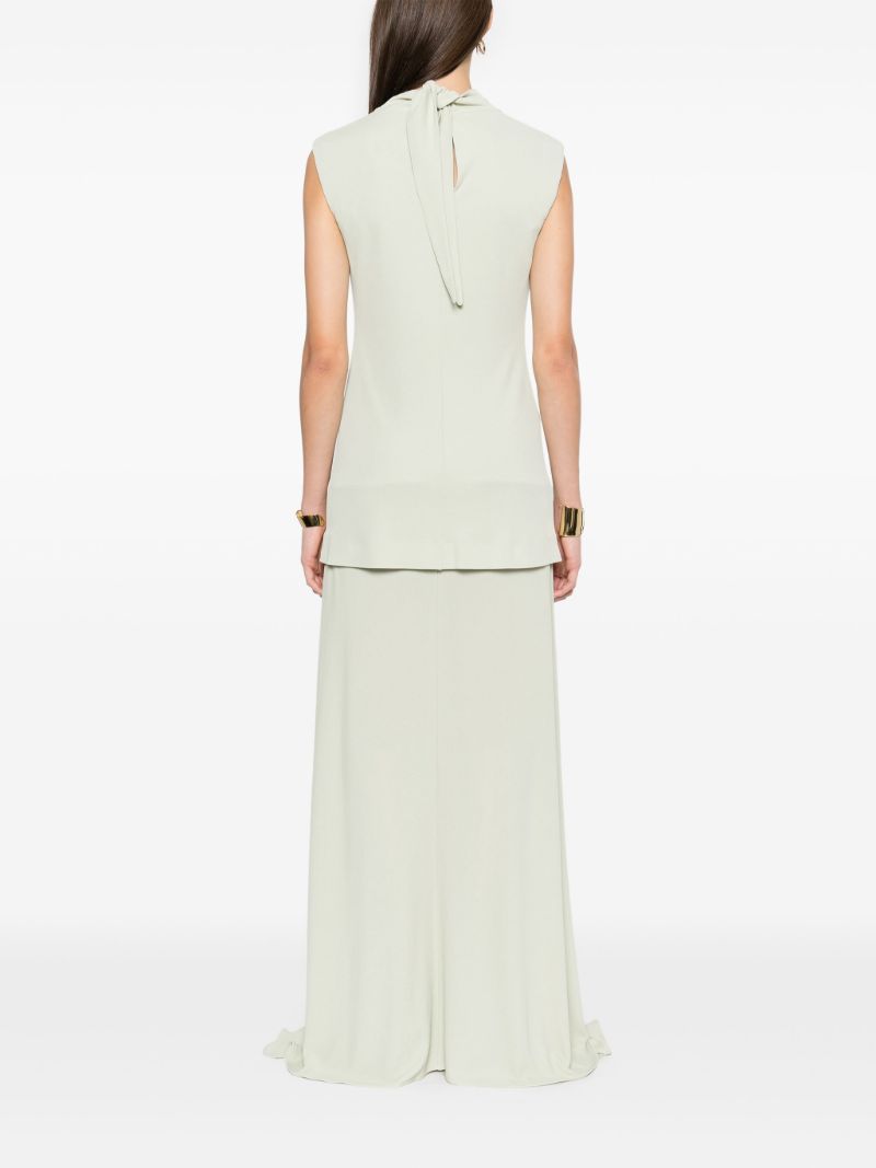 Crepe Maxi Dress
