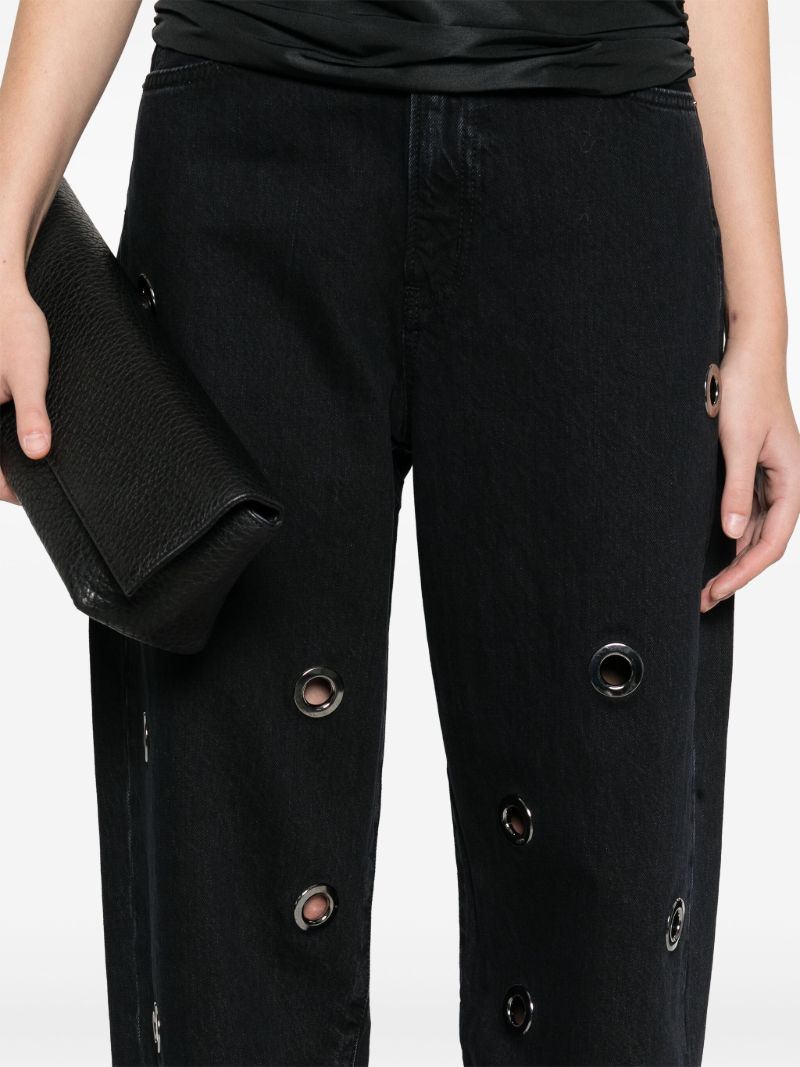 Narrow Grommet Jeans