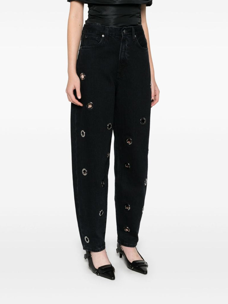 Narrow Grommet Jeans