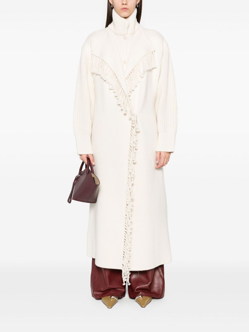 Fringed Wool Coat