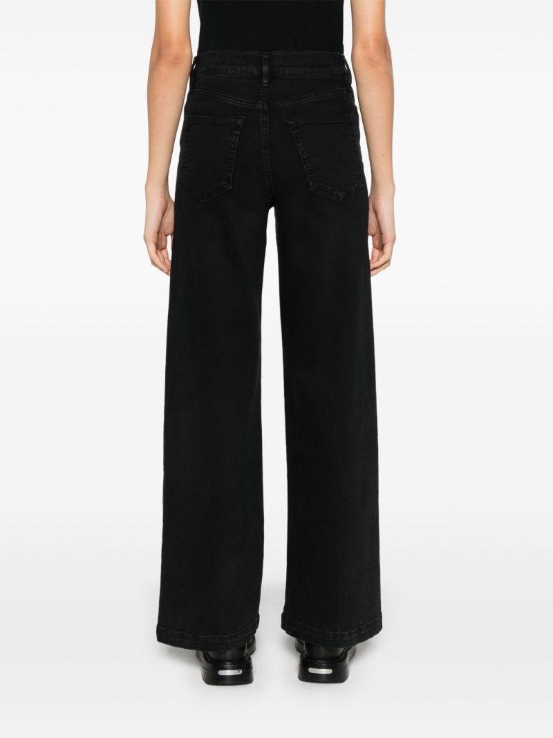 Le Slim Palazzo Wide Hem Jeans