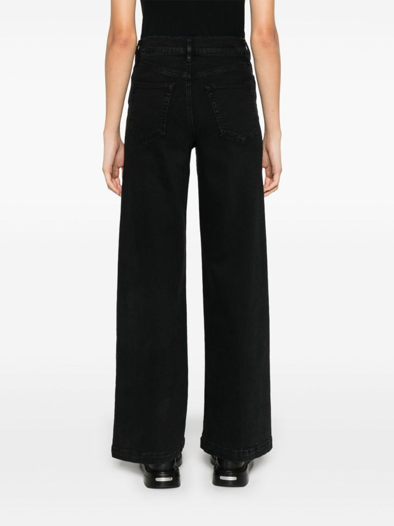 Le Slim Palazzo Wide Hem Jeans