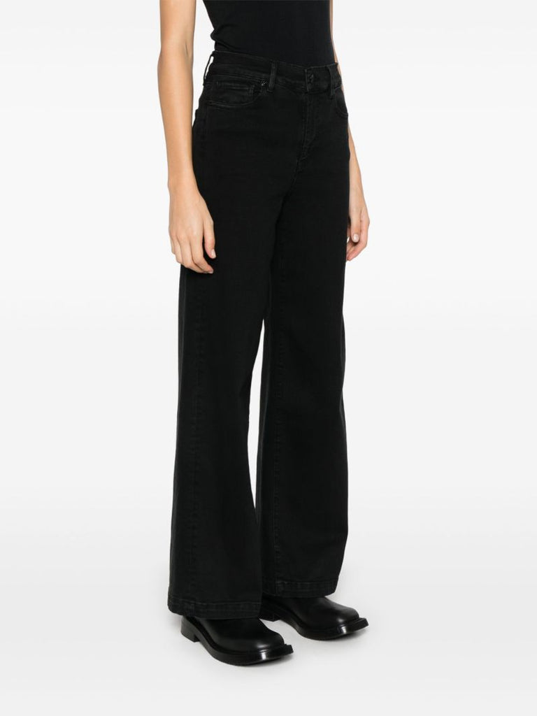 Le Slim Palazzo Wide Hem Jeans