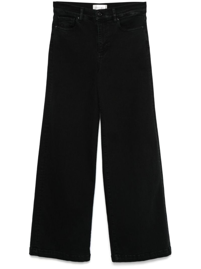 Le Slim Palazzo Wide Hem Jeans