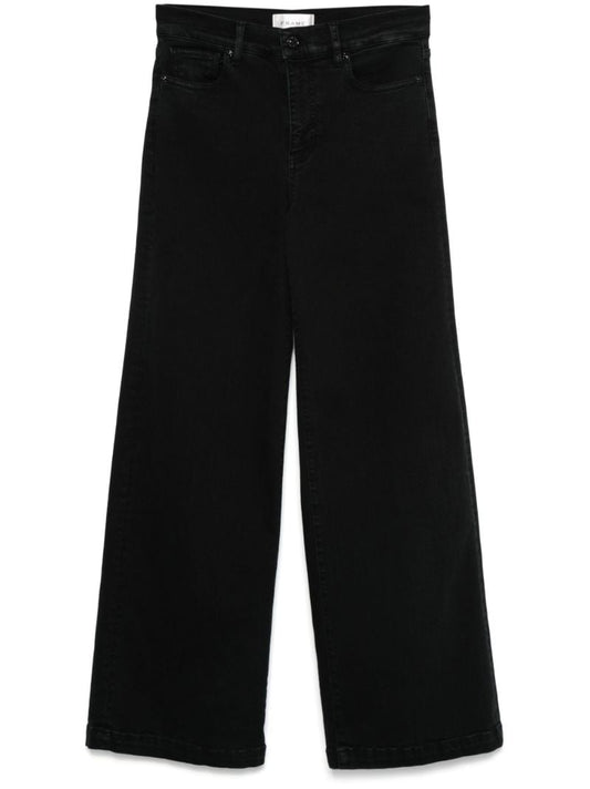 Le Slim Palazzo Wide Hem Jeans
