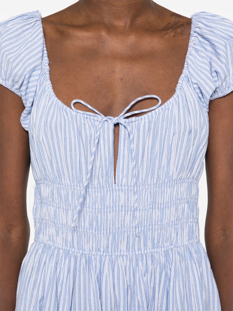 Blue Striped Dress