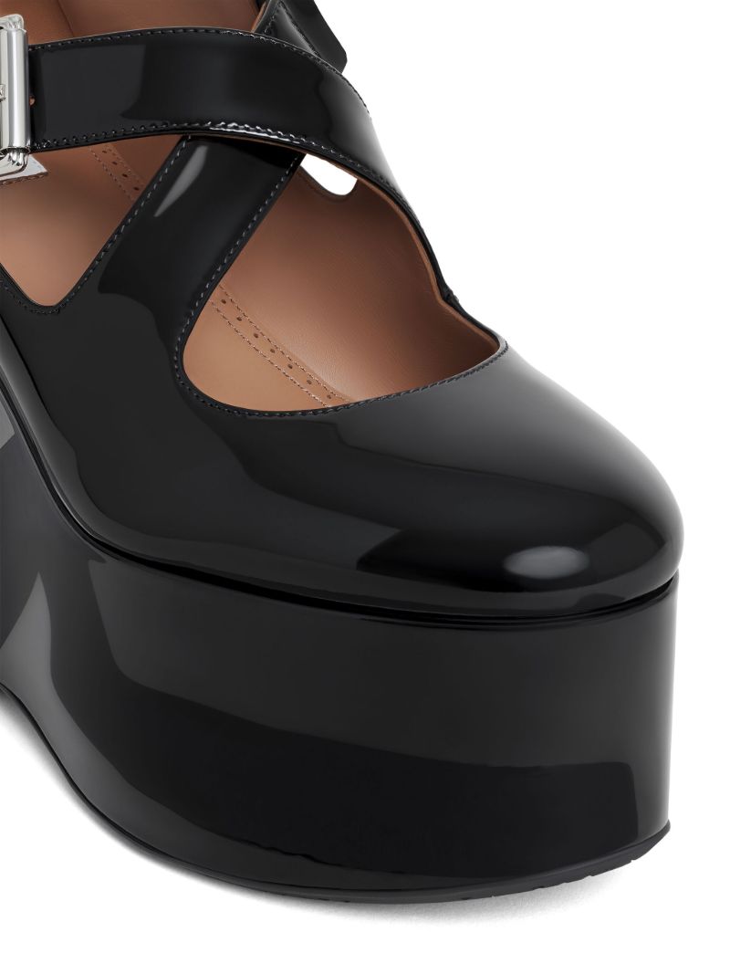110mm Criss-cross Wedge Pumps