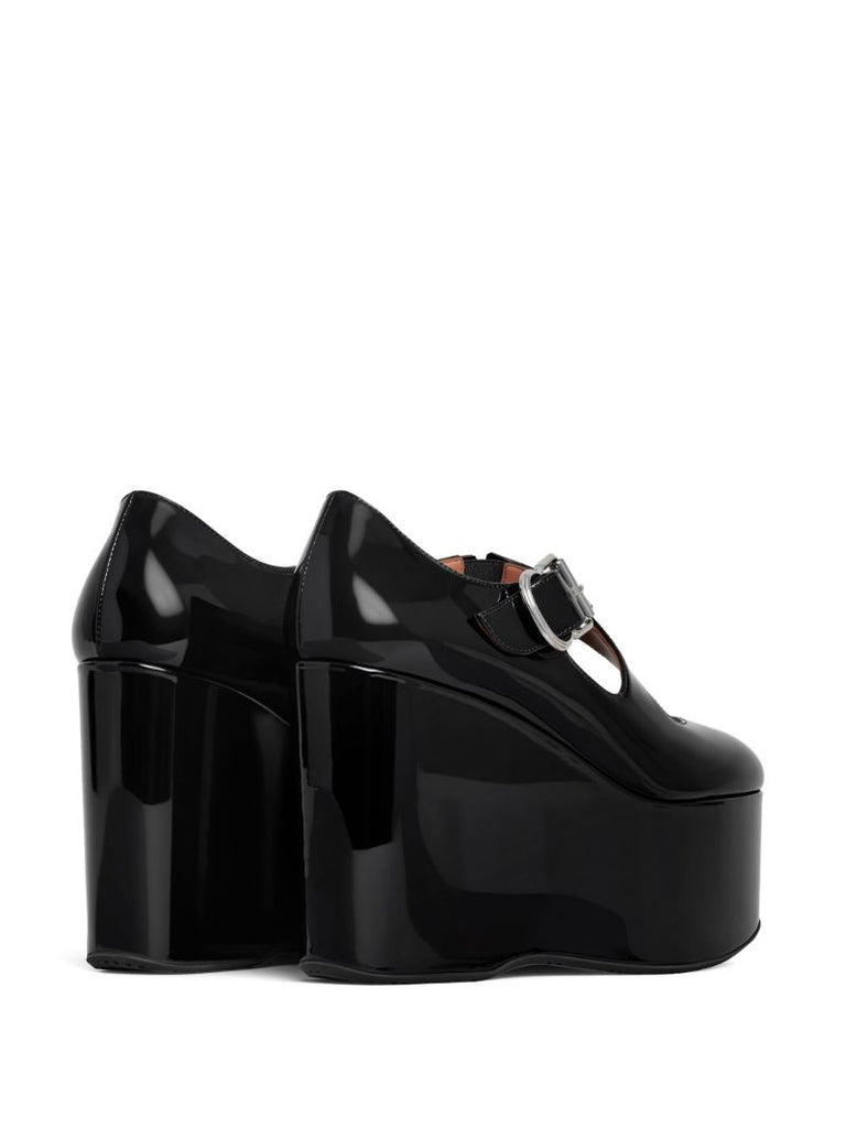 110mm Criss-cross Wedge Pumps