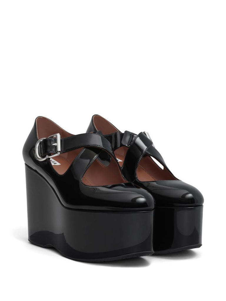110mm Criss-cross Wedge Pumps