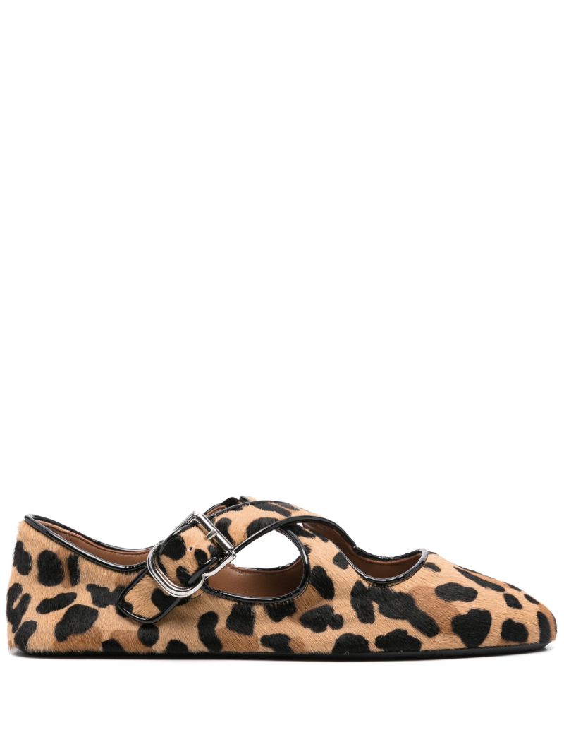Neutral Criss Cross Ballet Flats