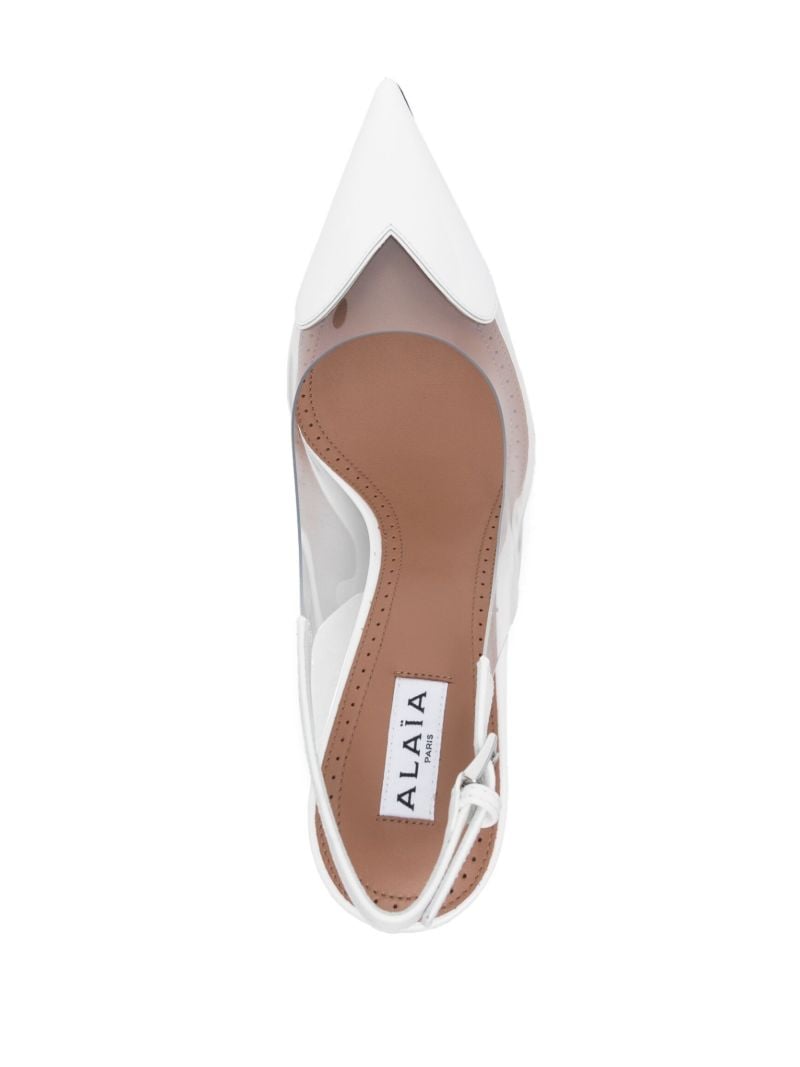 White Le Coeur Pumps