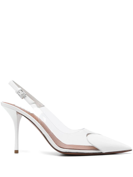 White Le Coeur Pumps