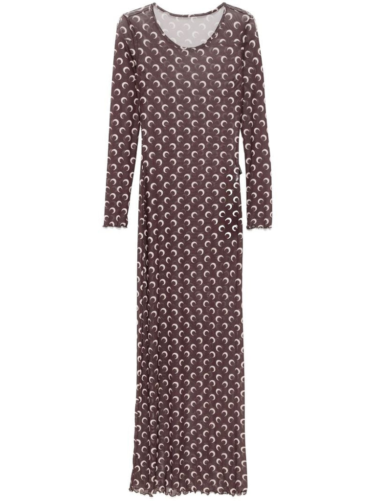 Moon-print Maxi Dress