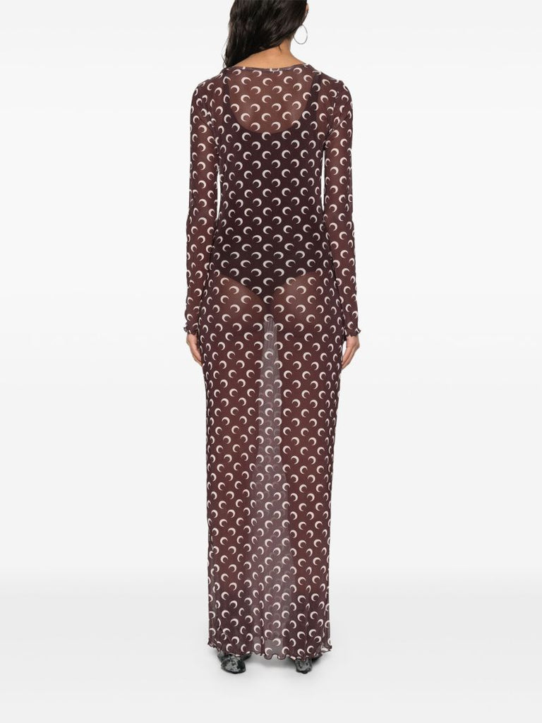 Moon-print Maxi Dress