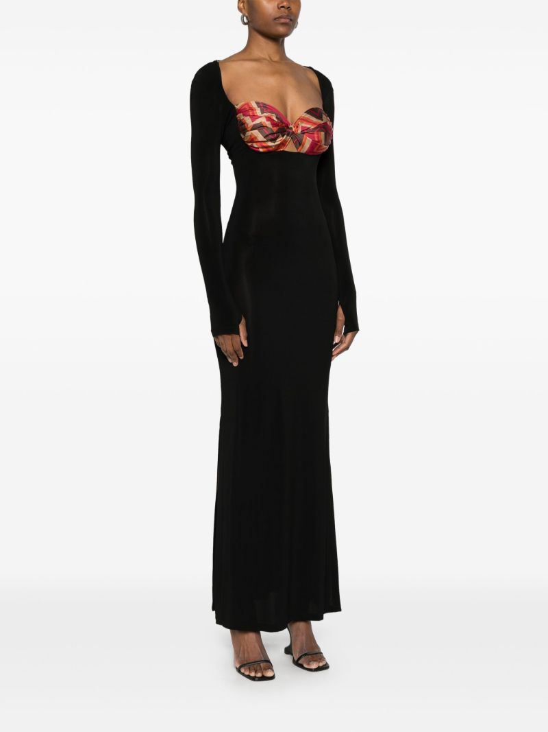 Scarf-detailing Maxi Dress