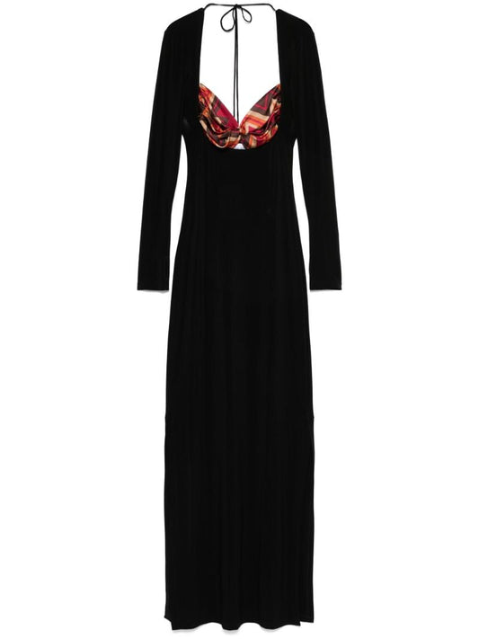 Scarf-detailing Maxi Dress