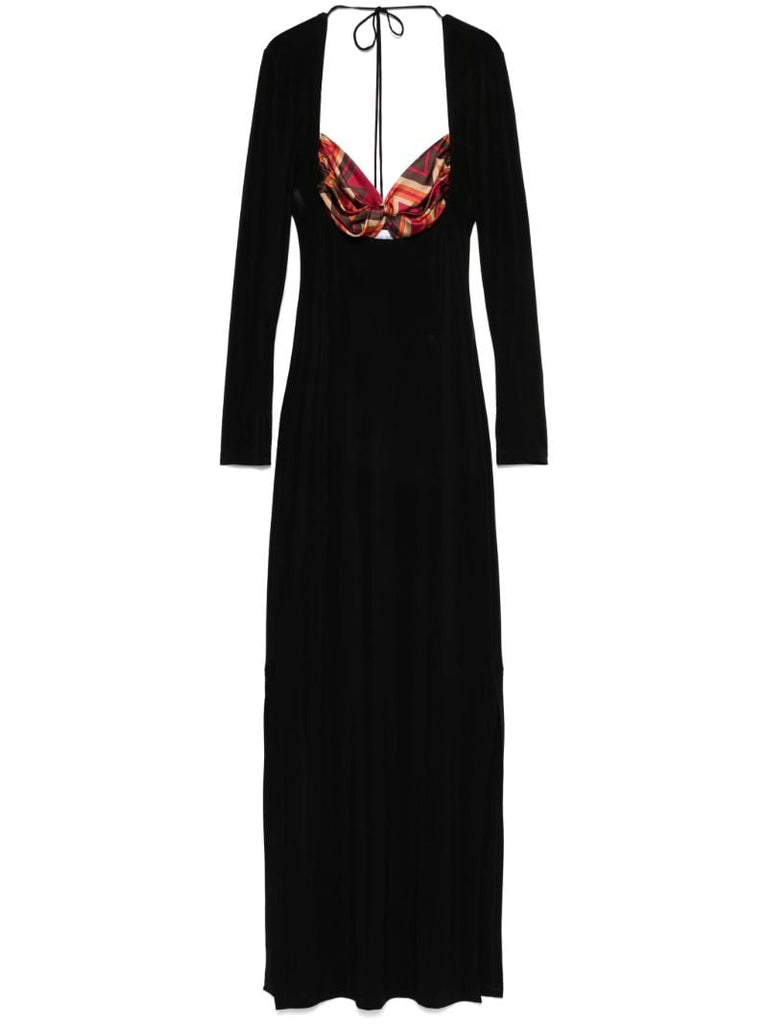 Scarf-detailing Maxi Dress