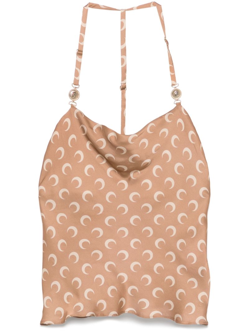 Crescent Moon-print Top