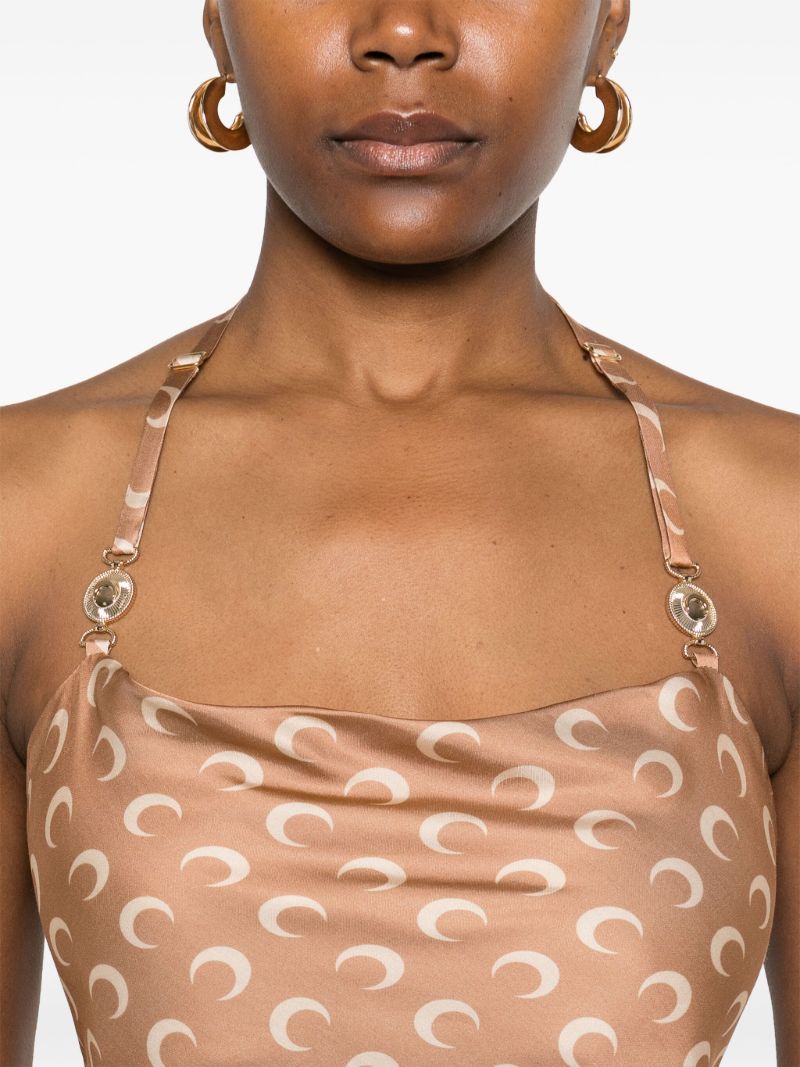 Crescent Moon-print Top