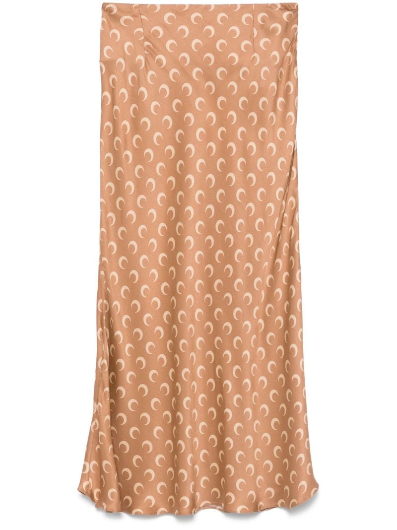 Moon-print Midi Skirt