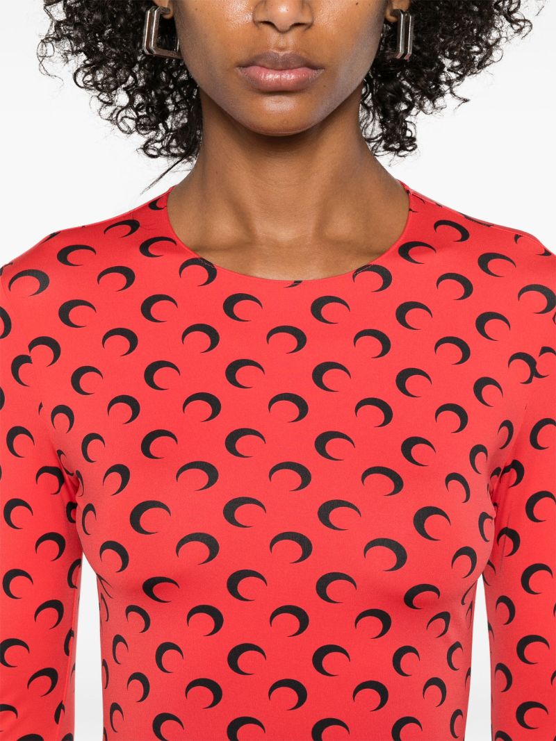 Moonogram-print T-shirt