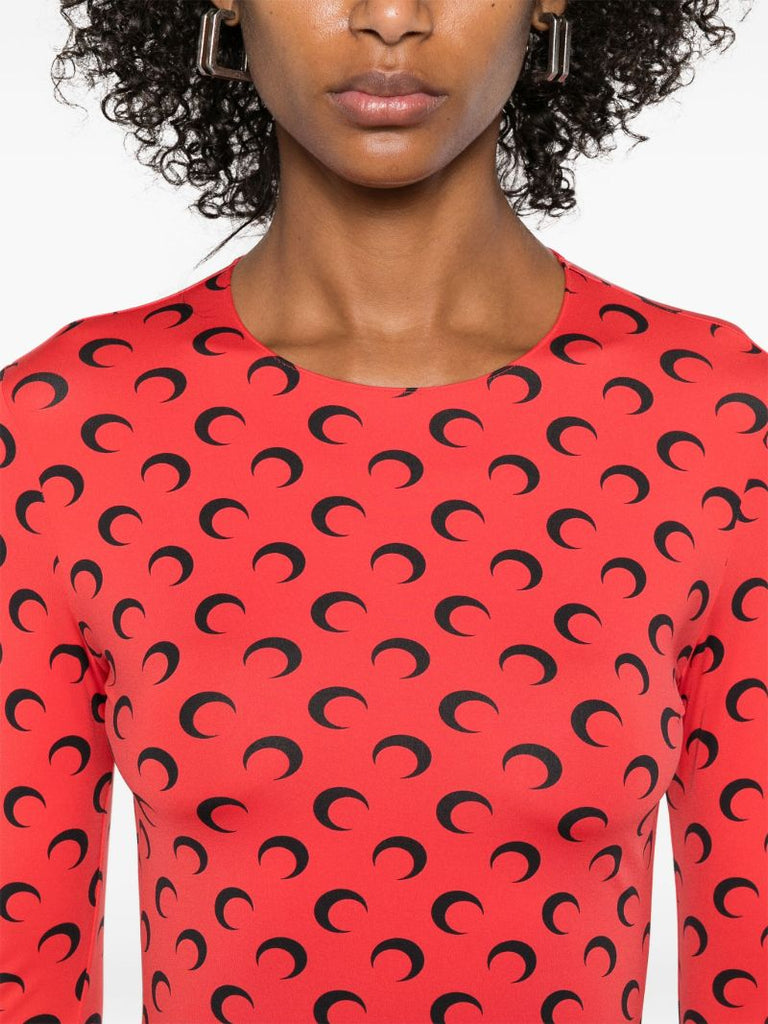 Moonogram-print T-shirt