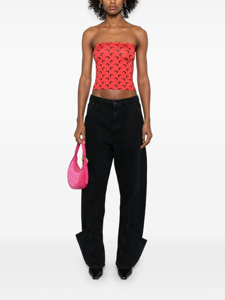 Moonogram-print Top
