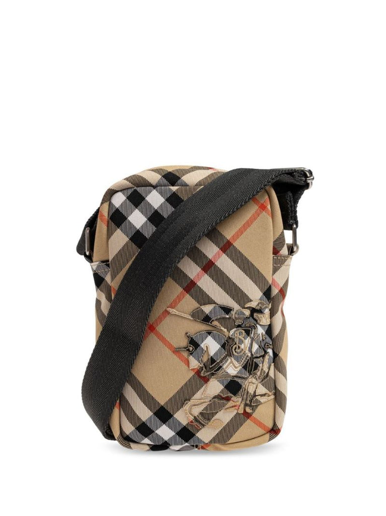 Check Pattern Messenger Bag