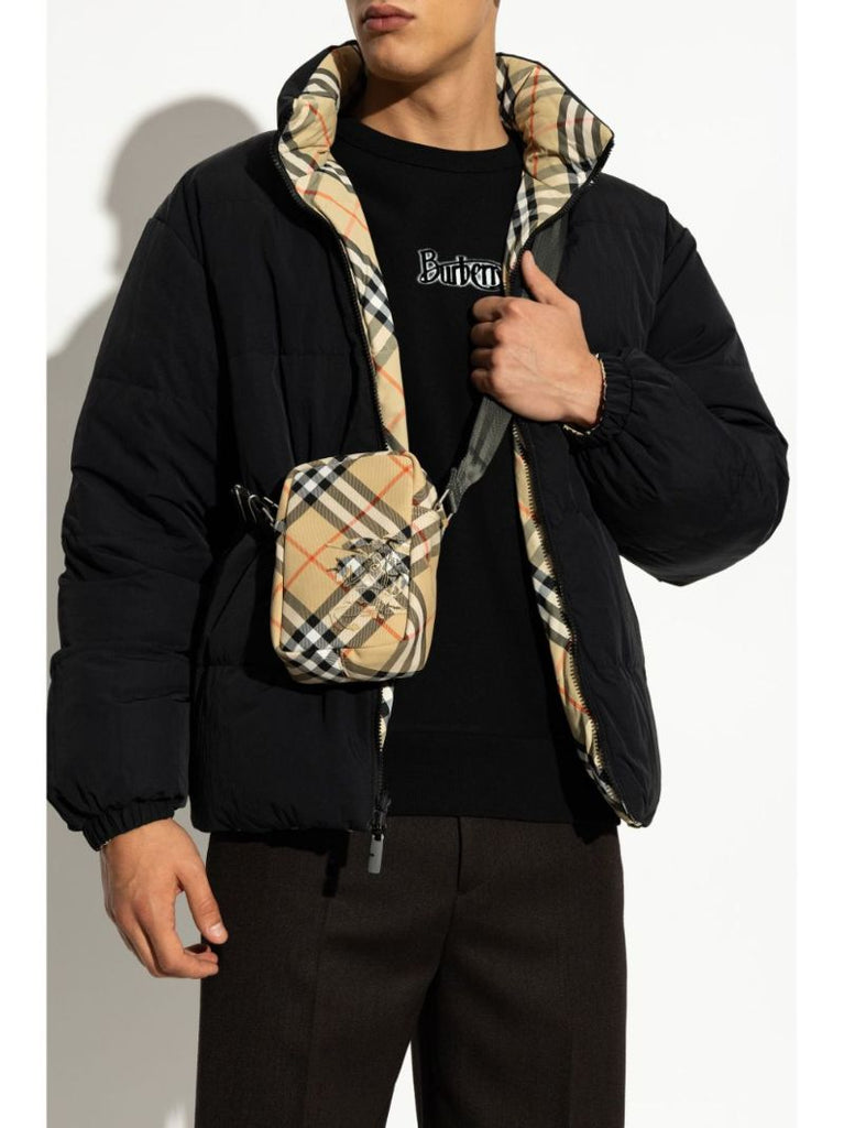 Check Pattern Messenger Bag
