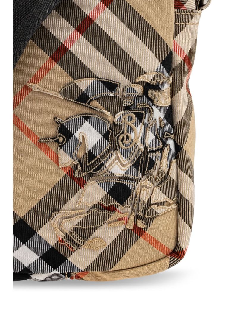 Check Pattern Messenger Bag