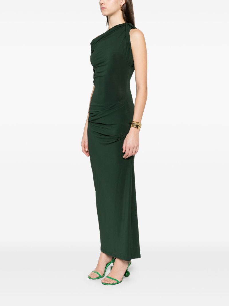 Green Drapeado Dress