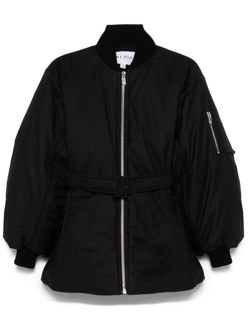 Belted Bomber Jacket