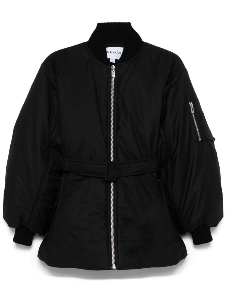 Belted Bomber Jacket