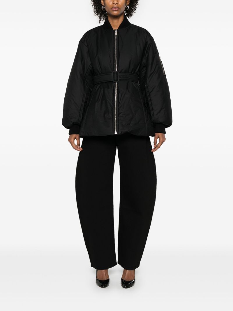 Belted Bomber Jacket