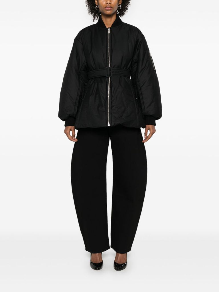 Belted Bomber Jacket