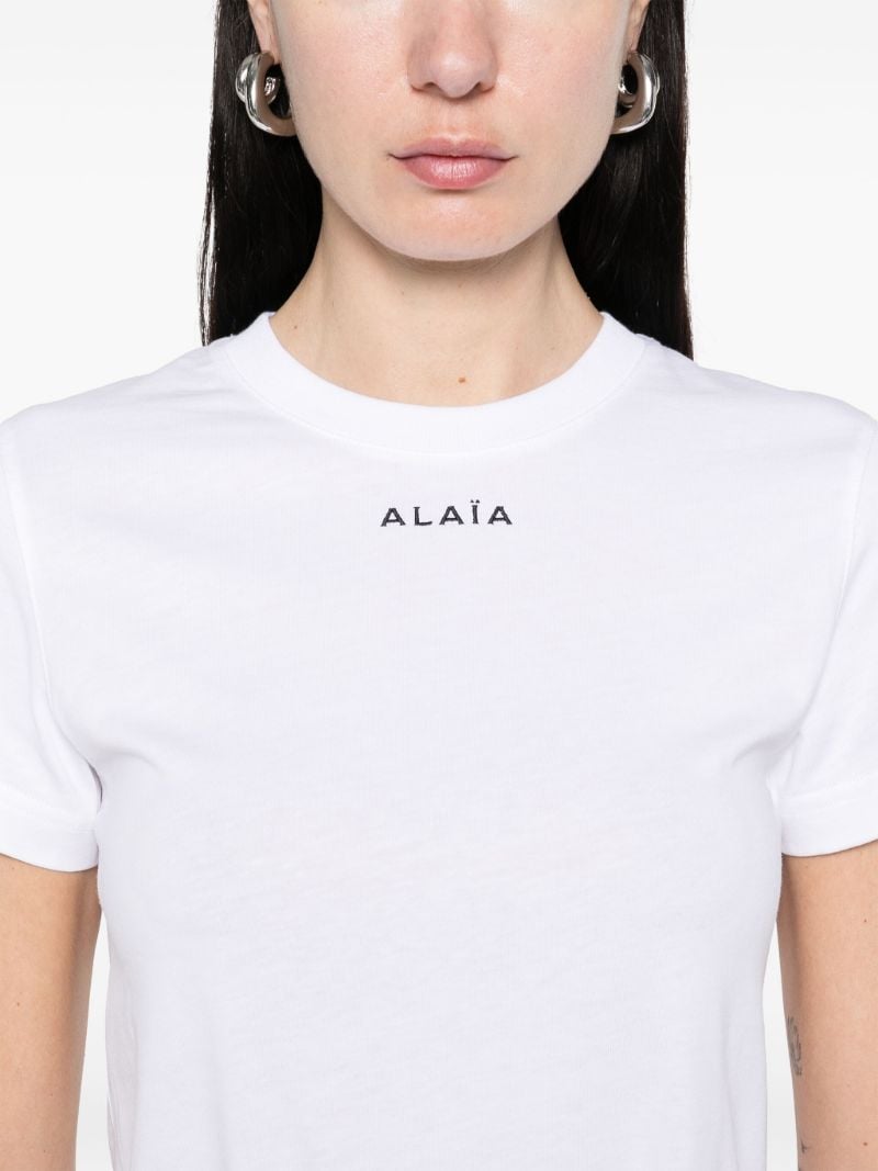 White Logo-print T-shirt