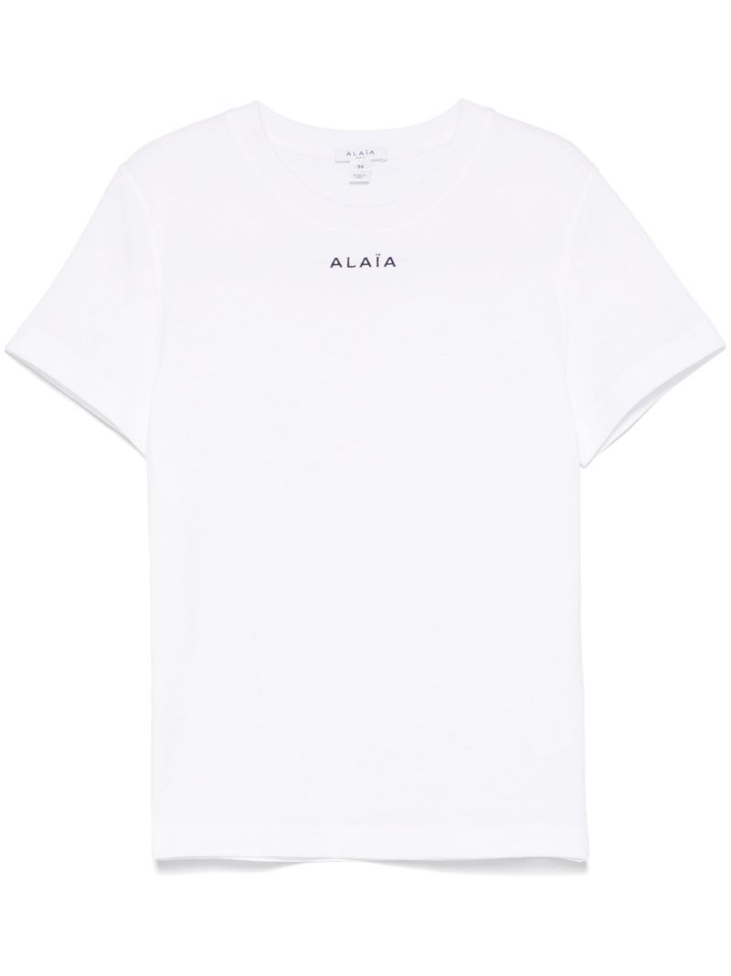 White Logo-print T-shirt