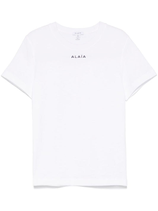 White Logo-print T-shirt