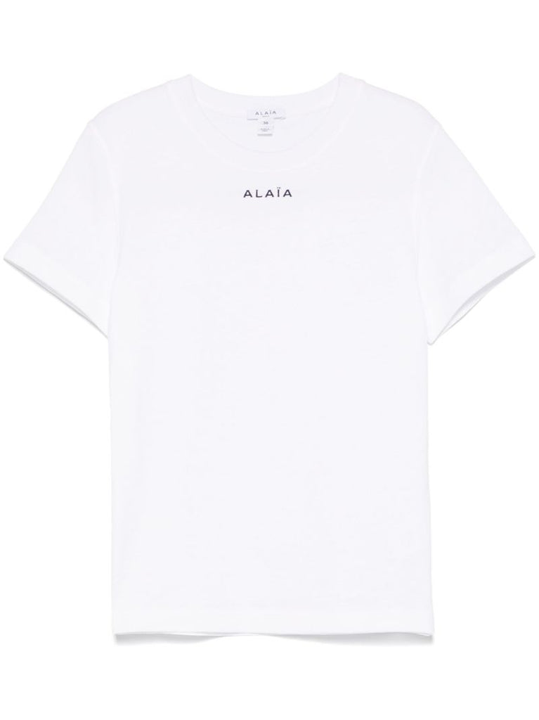 White Logo-print T-shirt