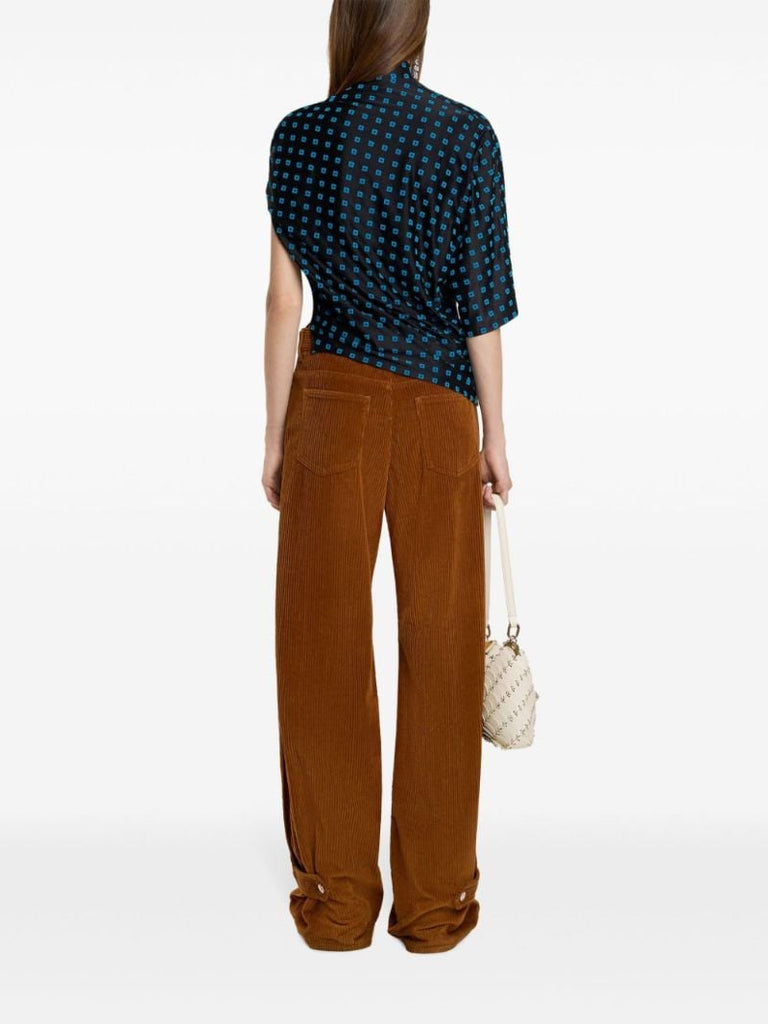 Corduroy Wide-leg Trousers