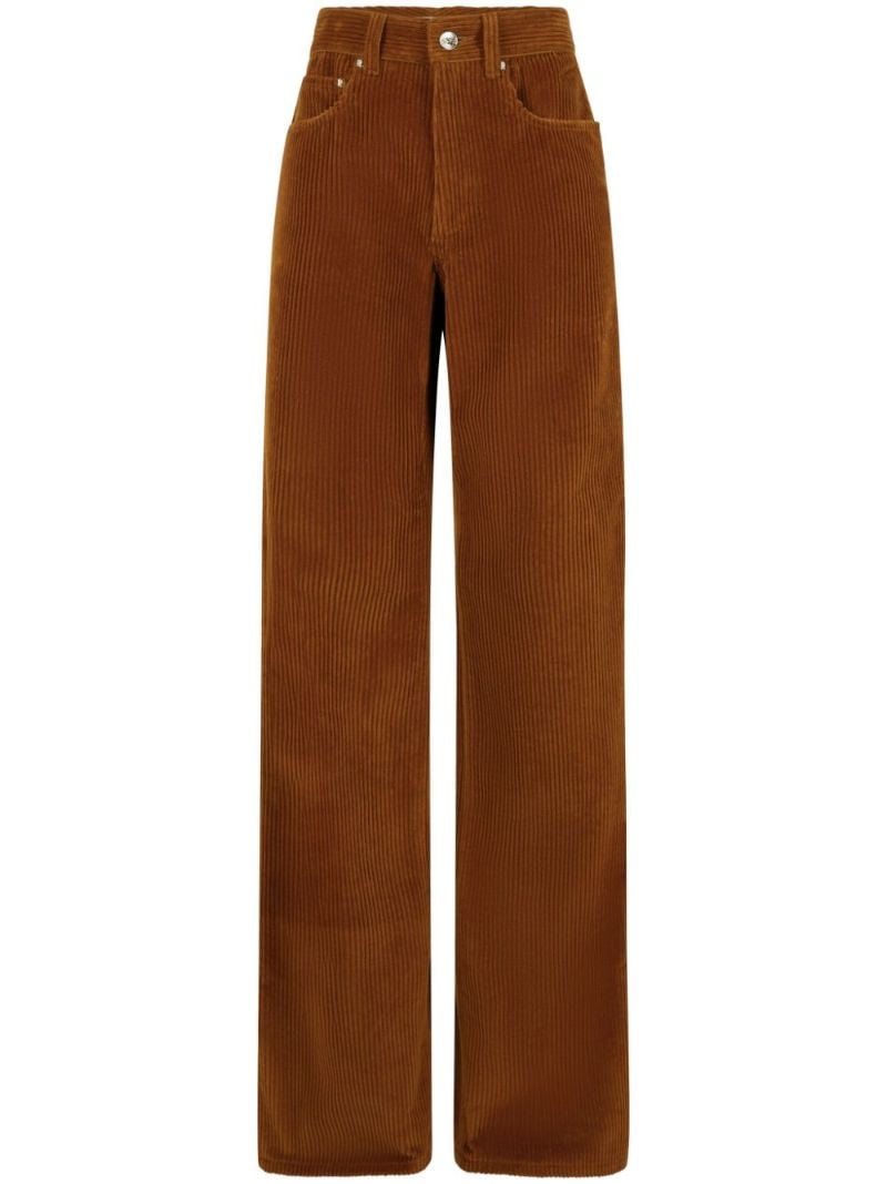 Corduroy Wide-leg Trousers